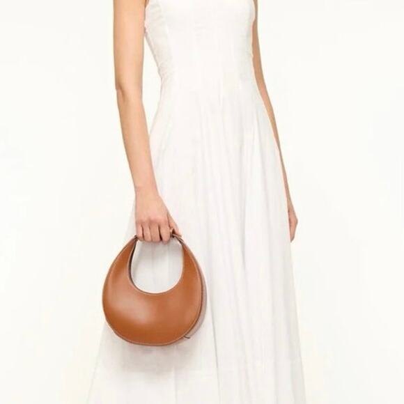 Staud Mini Moon Bag In Tan NWT - Picture 2 of 9